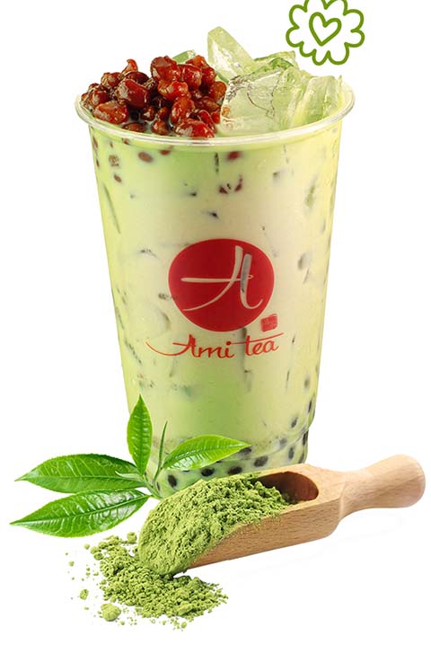 8. Red Bean Pearl Matcha (L)_WHITE